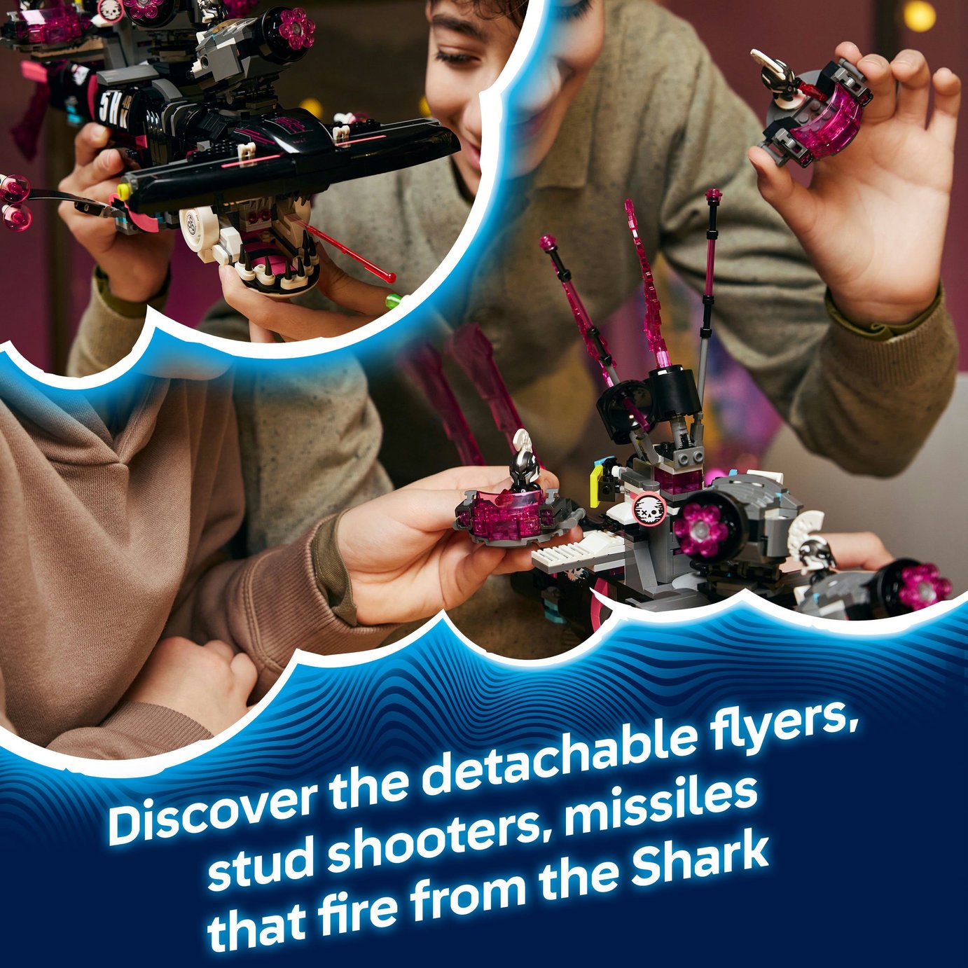 Buy LEGO DREAMZzz 2in1 Nightmare Shark Submarine Toy 71500 | LEGO