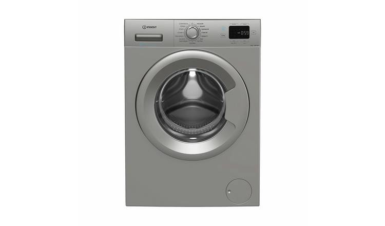 Indesit IP846SPUSH&GOUK 8KG 1400 Spin Washing Machine-Silver