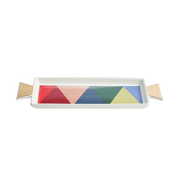 Habitat Festive Icons Stoneware Cracker Platter - White 0