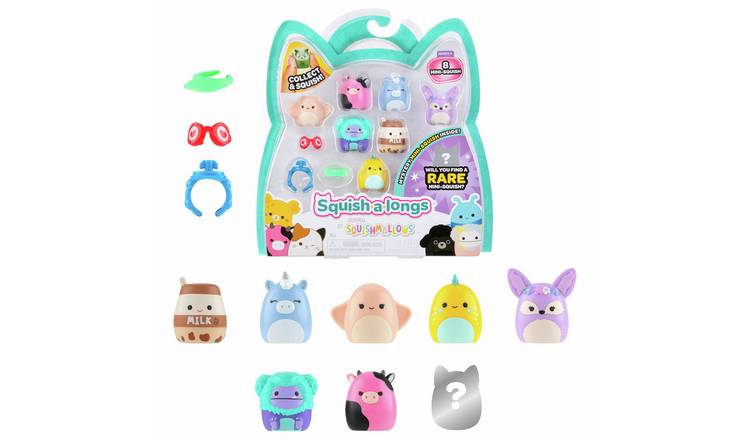 Squish-a-longs 8 Pack Mini Squish Toys