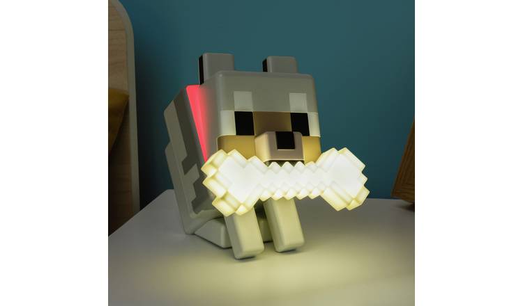 Minecraft Wolf GloBuddies LED Novelty Light - Beige