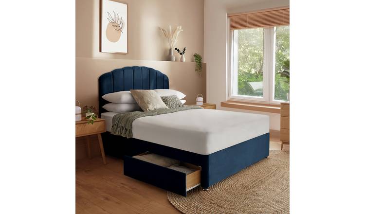 Silentnight Middleton Double 4 Drawer Divan Bed - Blue