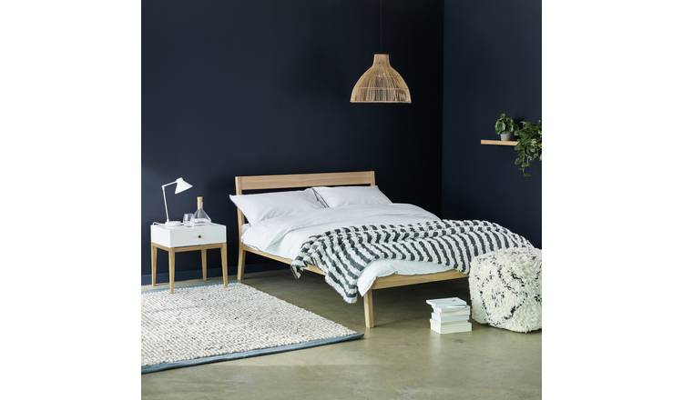 Habitat Tatsuma Superking Wooden Bed Frame - Ash