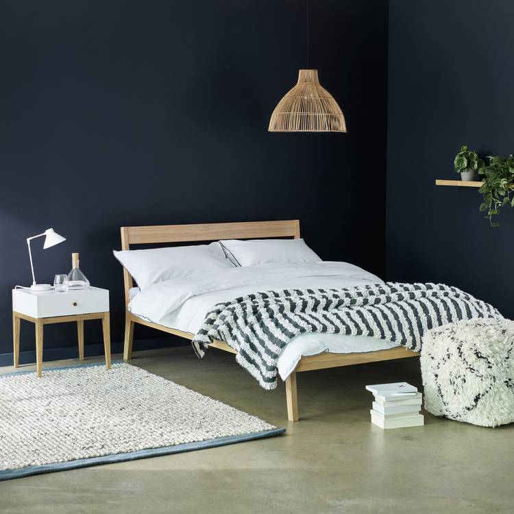 Habitat Tatsuma Superking Wooden Bed Frame - Ash 0