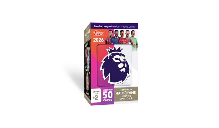 Topps Premier League 2026 Fame Super Tin Trading Cards