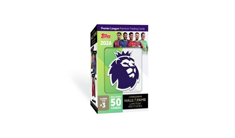 Topps Premier League 2026 Fame Super Tin Trading Cards