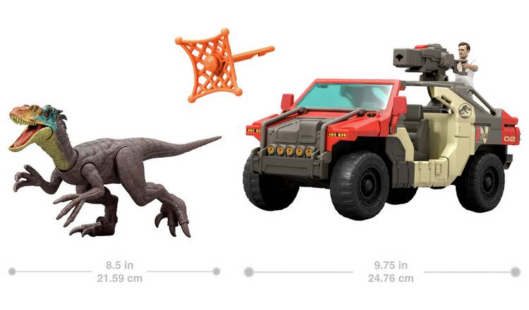 Jurassic World Rebirth Launch 'N Battle Vehicle & Figures