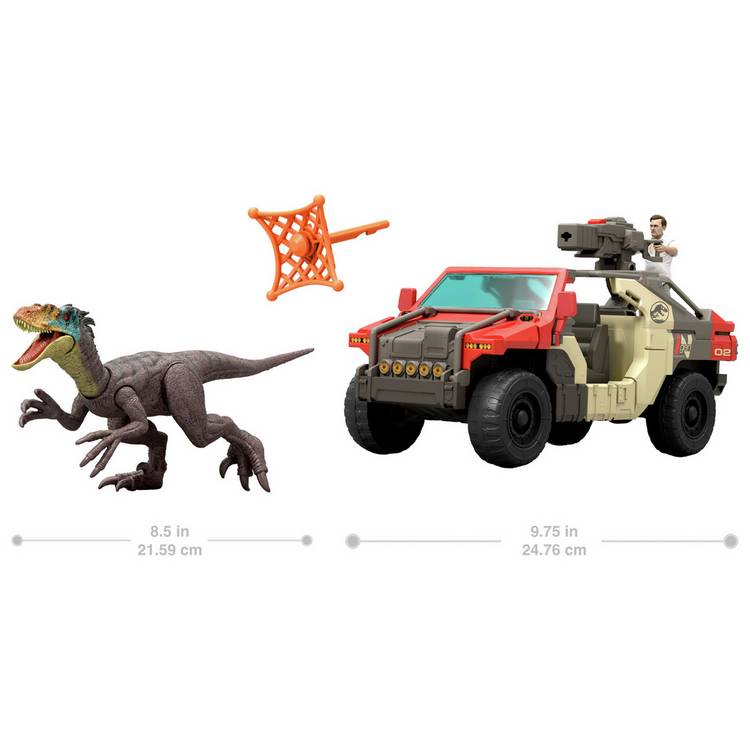 Jurassic World Rebirth Launch 'N Battle Vehicle & Figures 0