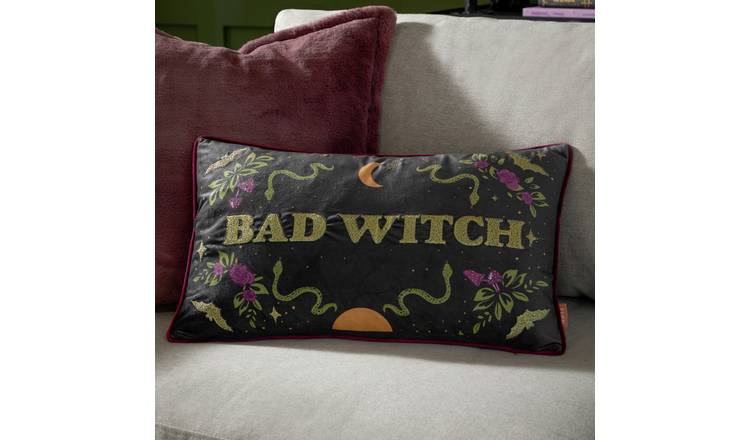 furn Bad Witch Cushion - Black - 50x30cm