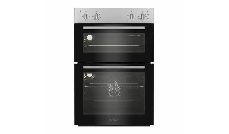 Indesit DII10NS Built In Double Electric Oven - Silver