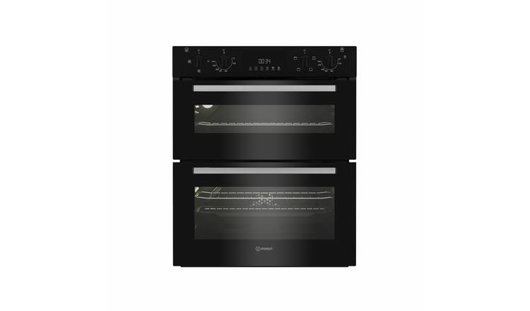 Indesit DUI10DB Built Under Double Electric Oven - Black