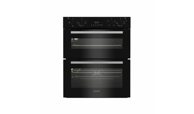 Indesit DUI10DB Built Under Double Electric Oven - Black