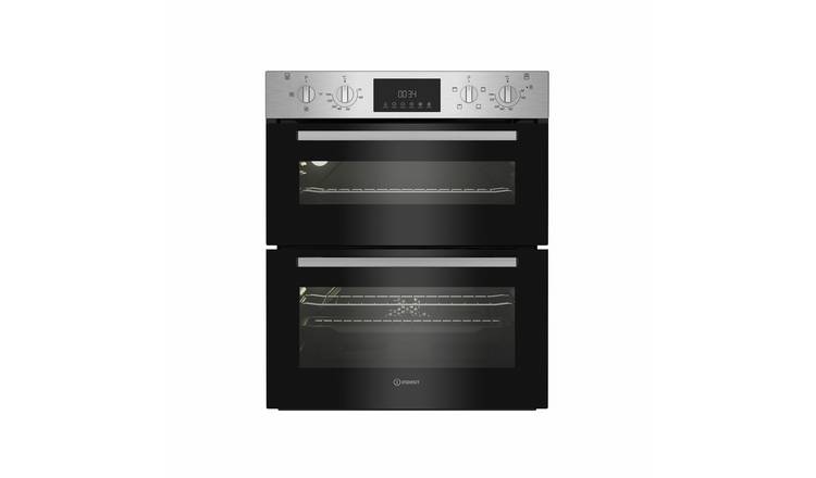 Indesit DUI10DIX Built Under Double Electric Oven - S/Steel