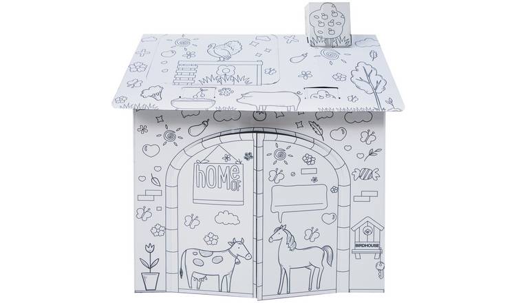 Chad Valley Colour In Cardboard House
