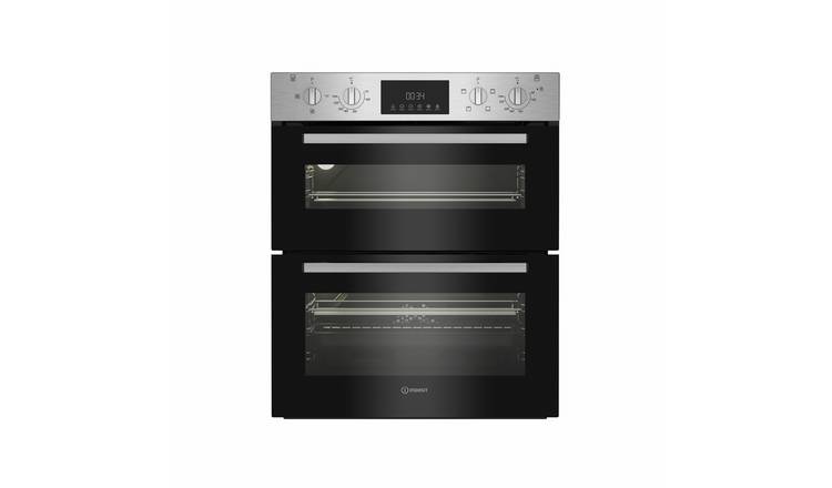 Indesit DUI12DIX Built Under Double Electric Oven - S/Steel