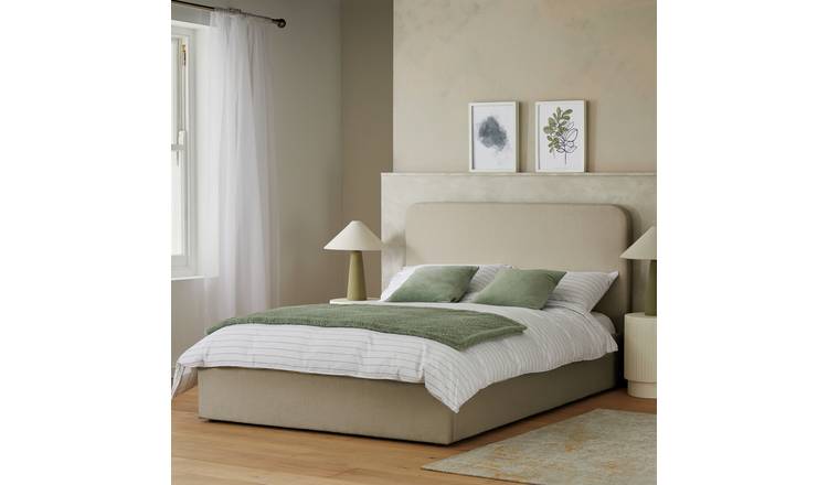 Habitat Chadwell Kingsize End Lift Ottoman Bed - Taupe
