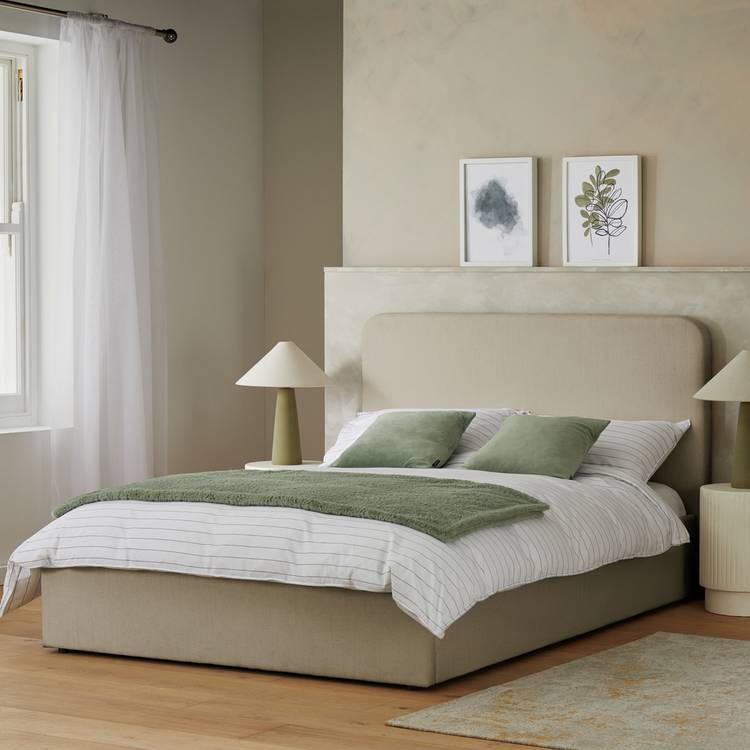 Habitat Chadwell Kingsize End Lift Ottoman Bed - Taupe 0