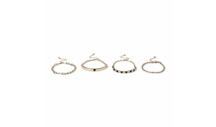 Liars & Lovers Gold Heart Crystal Wristwear Set