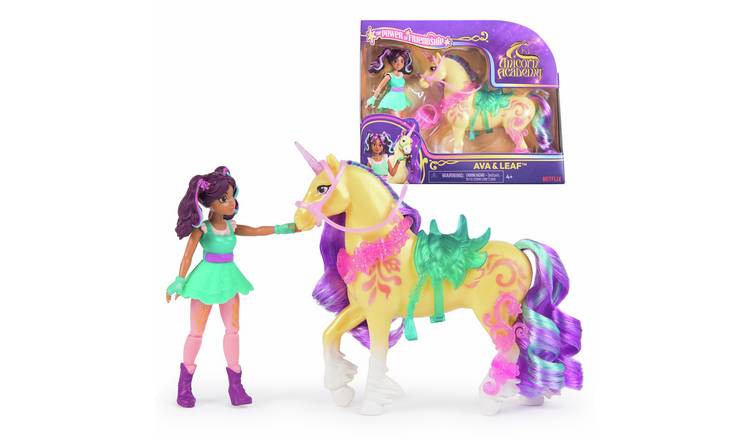 Unicorn Academy 4 Inch Small Ava & Leaf Doll Set