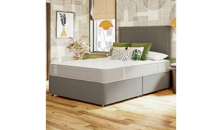Sealy Pewter Single Divan Bed - Grey