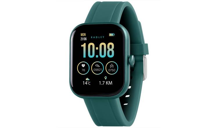 Radley Petite Case Teal Silicone Strap Smart Calling Watch