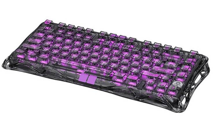 GravaStar Mercury V75 Lite Transparent Gaming Wired Keyboard