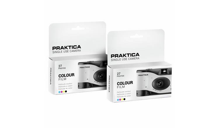 Praktica Single Use 27 Shots White Camera - 2 Pack