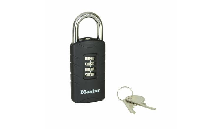Master Lock 656EURDBLK Outdoor Combination Padlock with Key