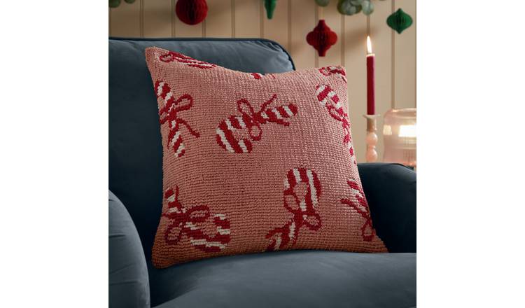 furn Candy Canes Cushion - Red - 45x45cm