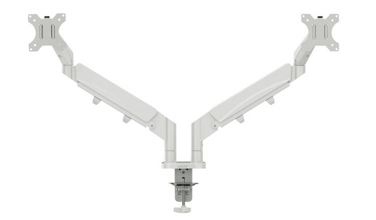 Leitz Ergo Dual Monitor Arm - Light Grey