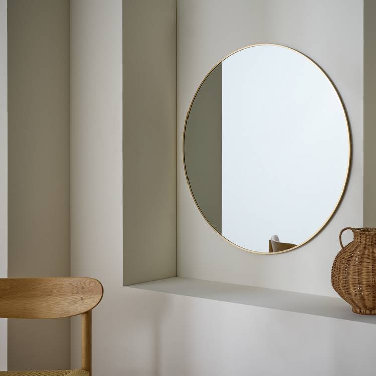 Habitat Gold Round Wall Mirror - 80x80cm 0