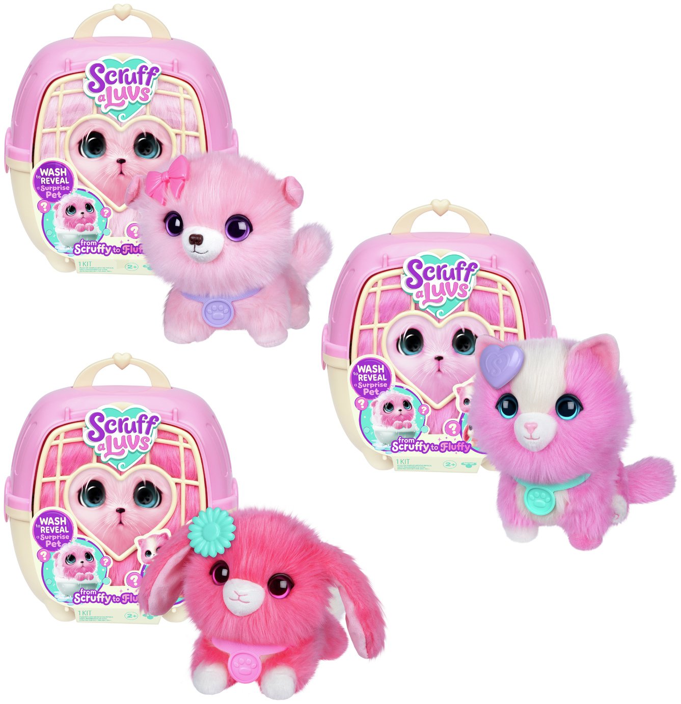 Scruff a luvs little live pets cutie cuts - pink | UK