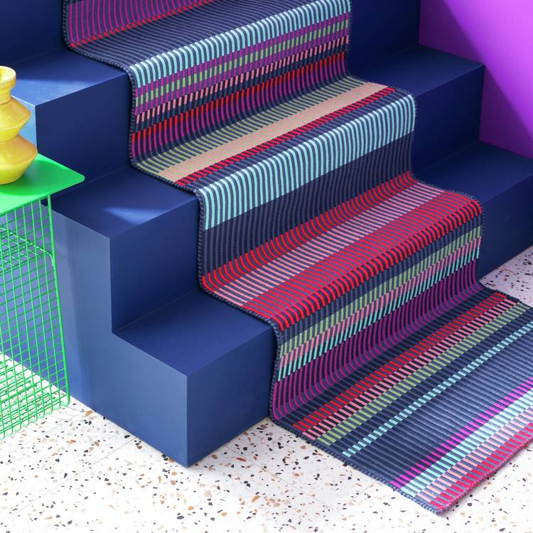 Margo Selby Buster Red Flatweave Runner - 66x200cm 0
