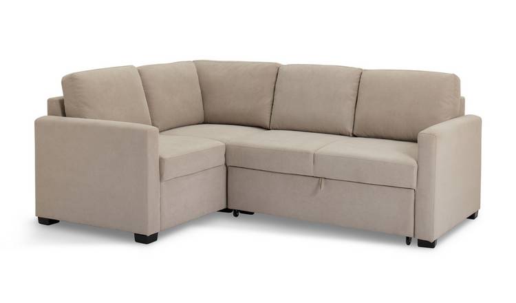 Habitat Reagan Fabric Left Hand Corner Sofa Bed- Natural