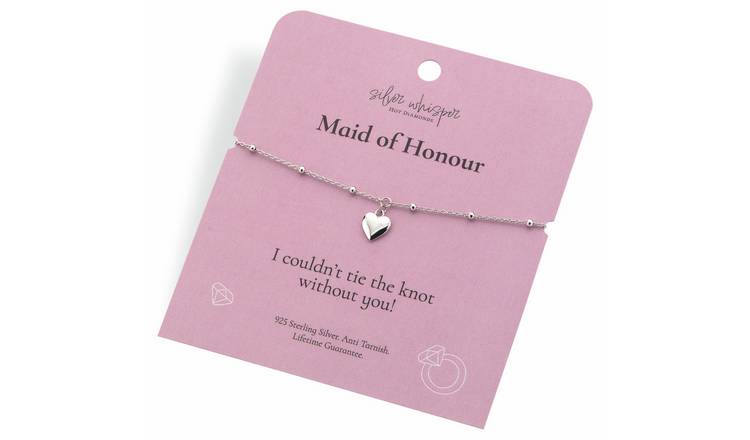 Hot Diamonds Sterling Silver Maid of Honour Charm Bracelet
