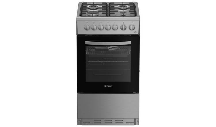 Indesit I5G3PMX 50cm Dual Fuel Cooker - Stainless Steel