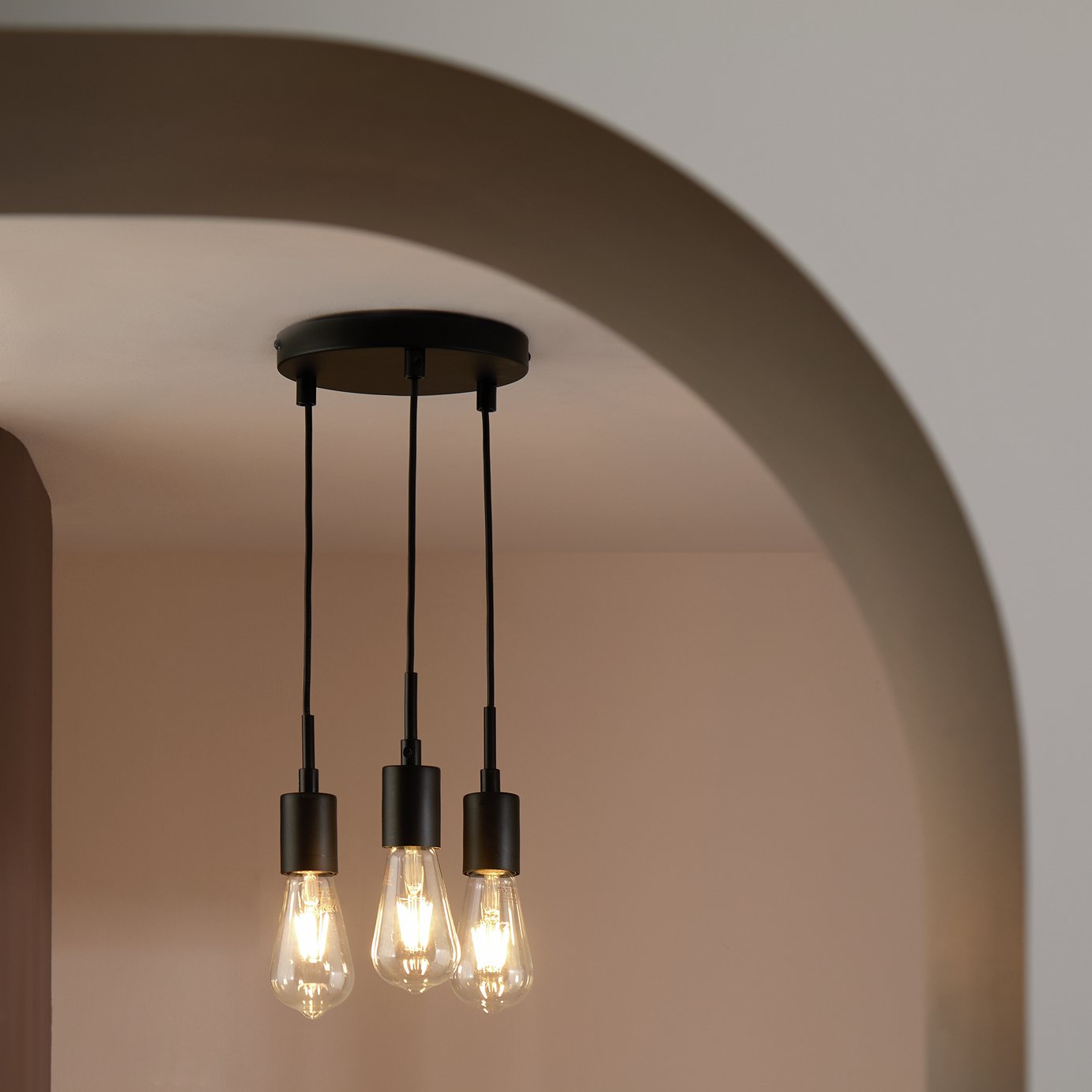 Lockie Metal 3 Light Cluster Pendant Light
