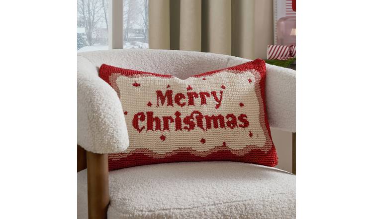 furn Merry Christmas Cushion - Red - 30x50cm