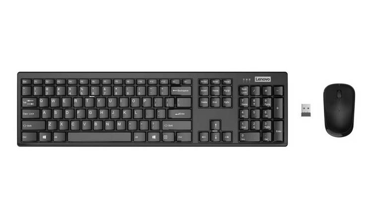 Lenovo 100 USB-A Wireless Mouse and Keyboard
