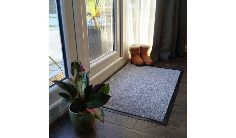 Mighty Mats Dirt Buster Light Grey Doormat - 50x80cm