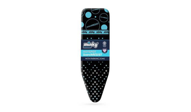 Minky 122x38cm Scorch Resist Ironing Board - Black