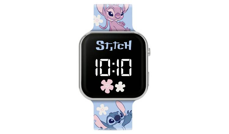 Lilo and Stitch Kids Purple Plastic Strap Digital Watch
