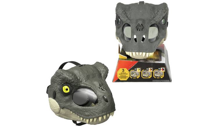 Jurassic World T-Rex Mask with LED Light Up Eyes Feature