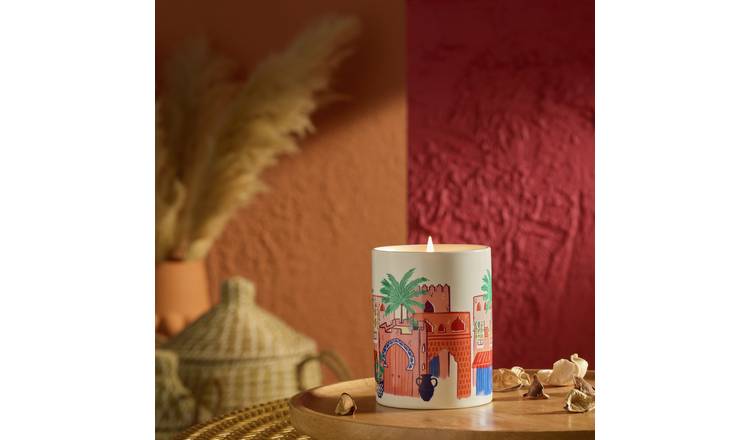 Habitat Marrakesh Medium Ceramic Candle - Morocco