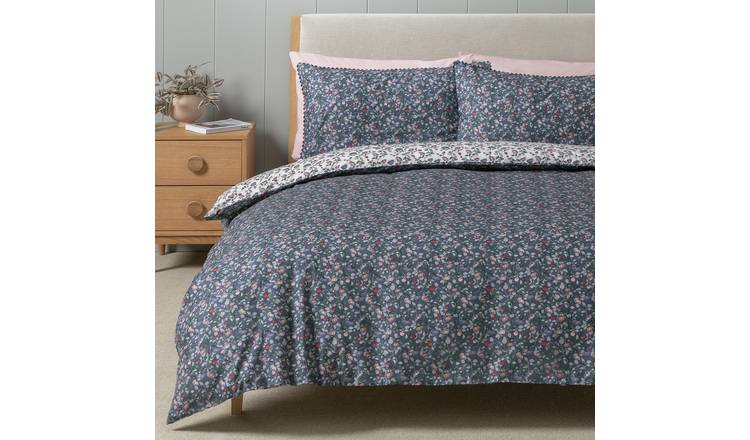 Habitat Heritage Foliage Blue Bedding Set - King size