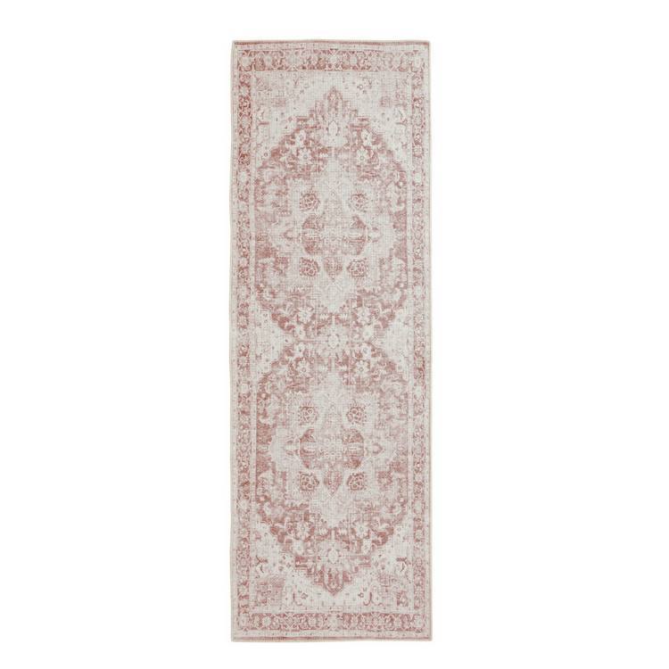Habitat Vintage Effect Red Flatweave Runner - 66x200cm 0
