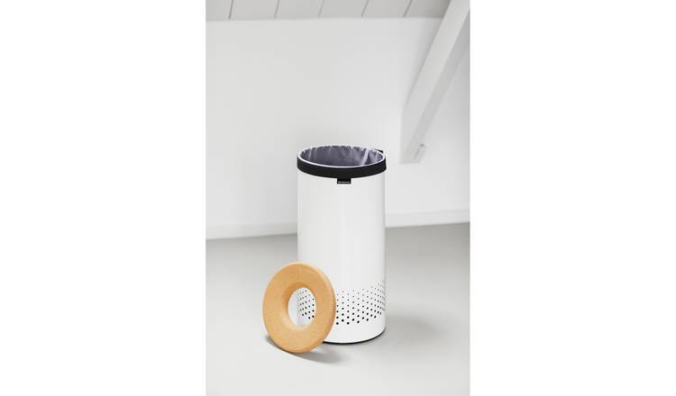 Brabantia 35 Litre Laundry Container Lid Bin - White