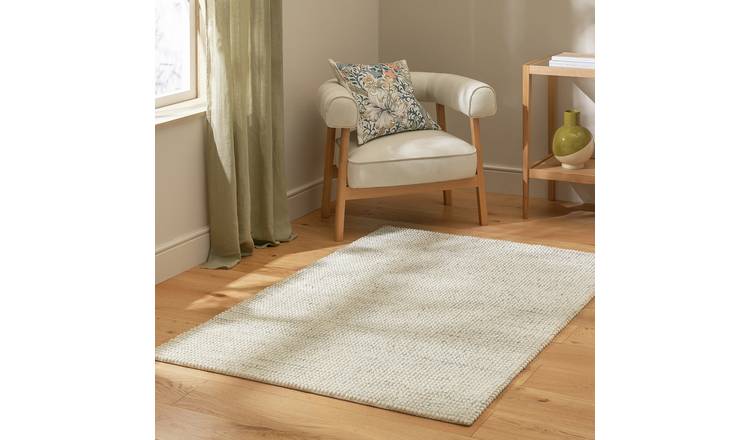 Habitat Pebble Grey Cut Pile Rug - 230x160cm