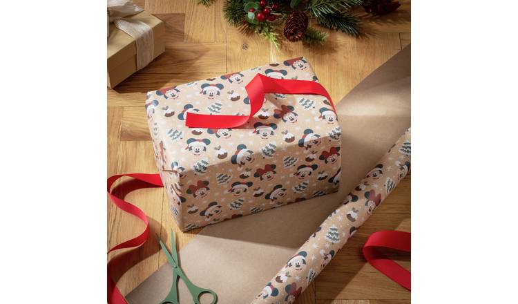 Argos Home Disney 2 Rolls Disney Mickey Mouse Wrapping Paper