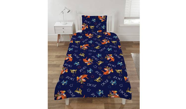Julia Donaldson Zog Cotton Blue Kids Bedding Set - Single